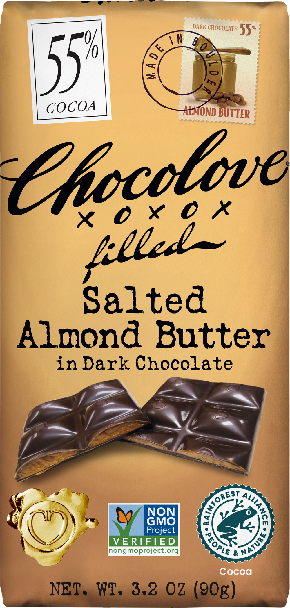 Chocolove Salted Almond Butter In Dark Chocolate
