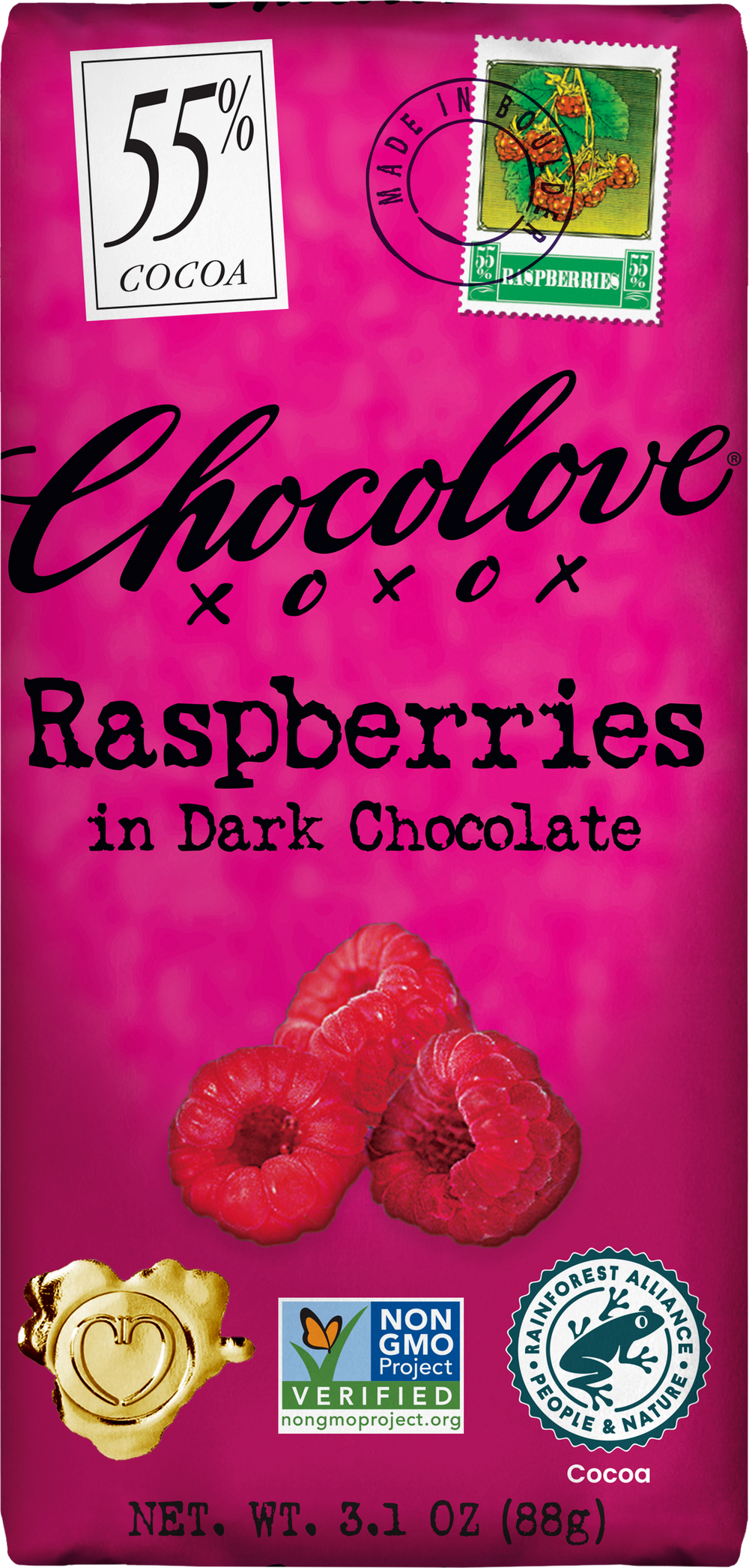 Chocolove Raspberries in Dark Chocolate