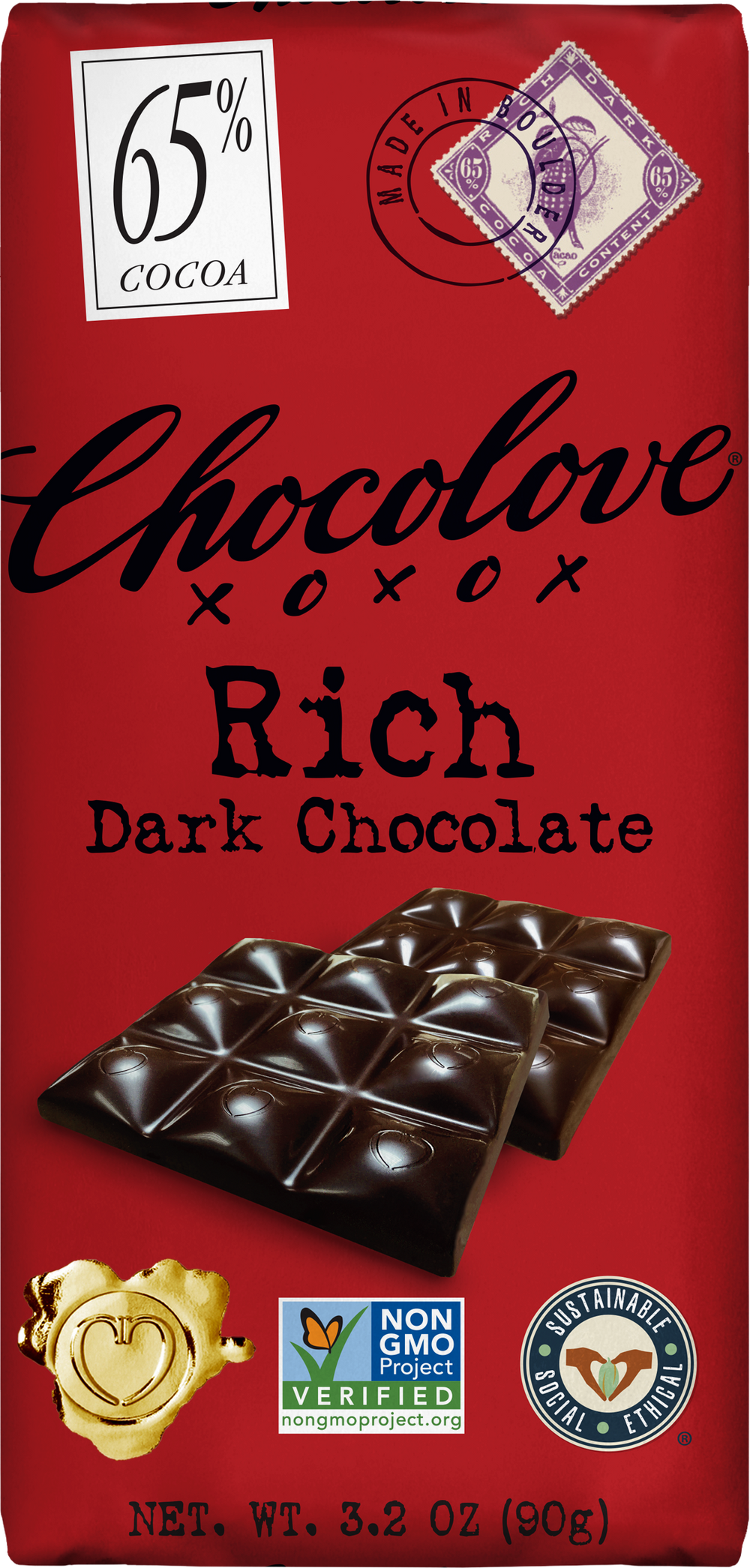 Chocolove Rich Dark Chocolate Bar
