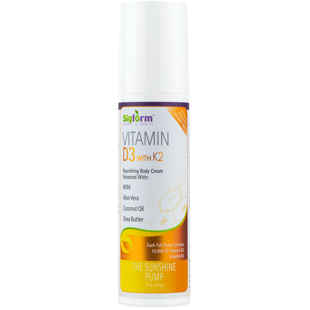 Signature Formulations Vitamin D3 10000 IU Cream with K2 3 oz