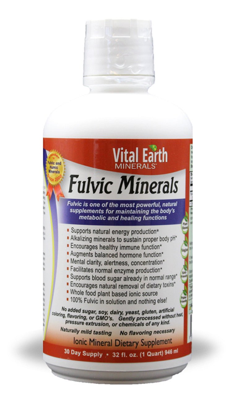 Vital Earth Fulvic Minerals Liquid 32 oz