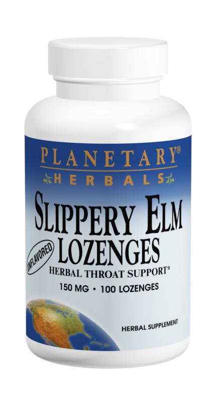 Planetary Herbals Slippery Elm Lozenges Strawberry