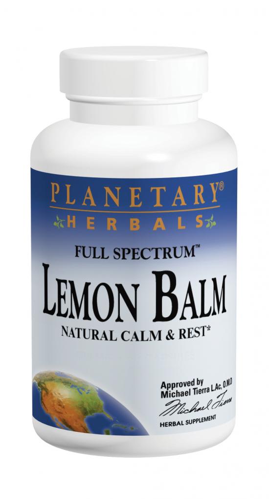 Planetary Herbals Lemon Balm Full Spectrum 500 mg 120 capsules