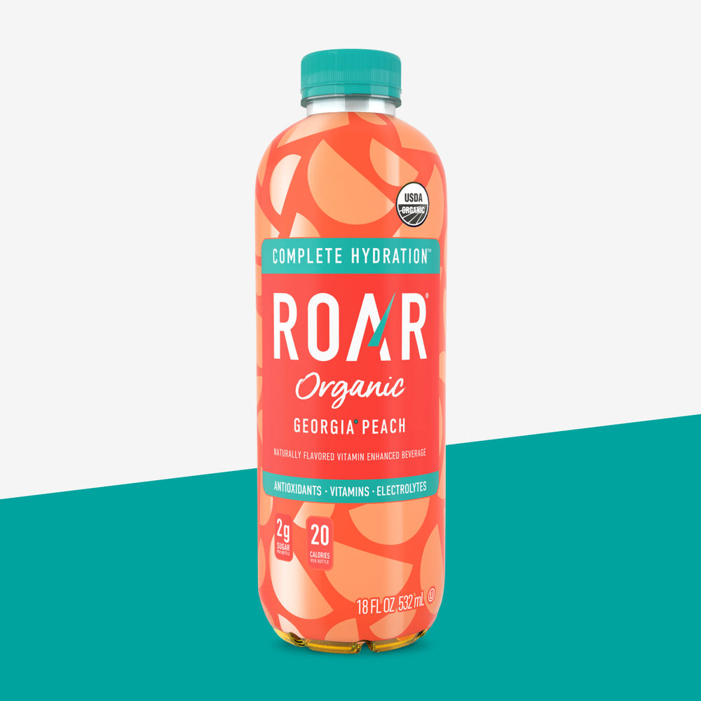 Roar Beverages Organic Electrolyte Infusions Georgia Peach
