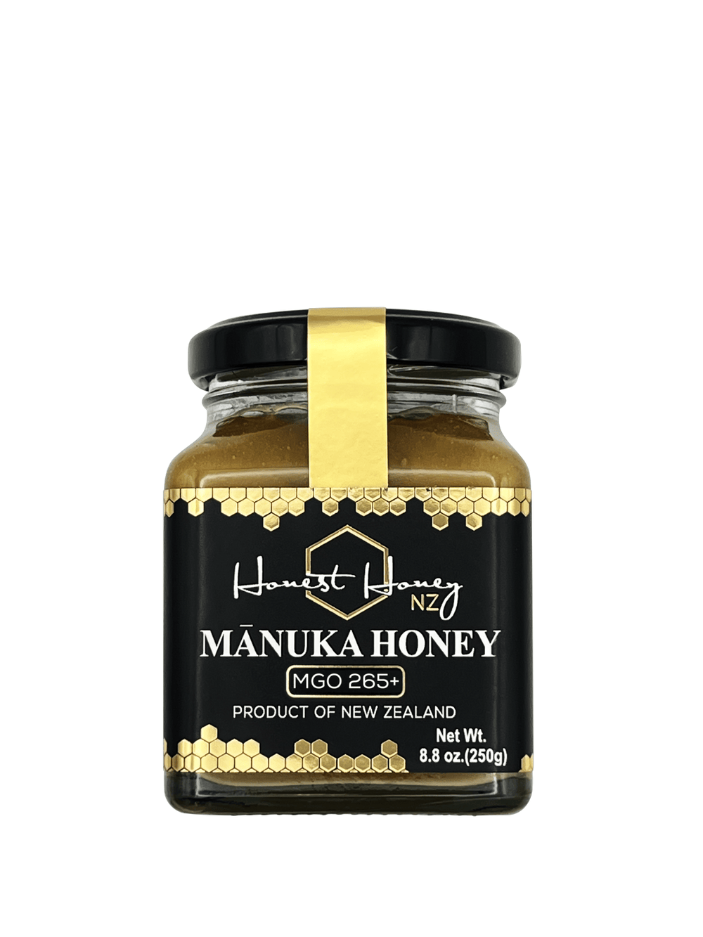 Honest Honey New Zealand Manuka Honey MGO 265+ 8.8 oz glass jar