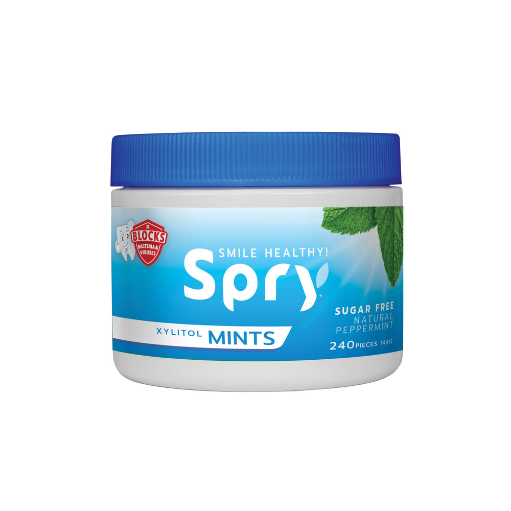 Spry Xylitol Mints Natural Peppermint 240 count