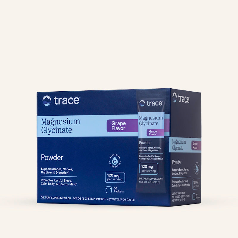 Trace Minerals Magnesium Glycinate Stick Packs Grape