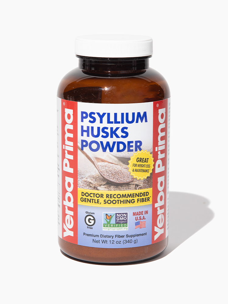 Yerba Prima Psyllium Husks Fiber Powder 12 oz