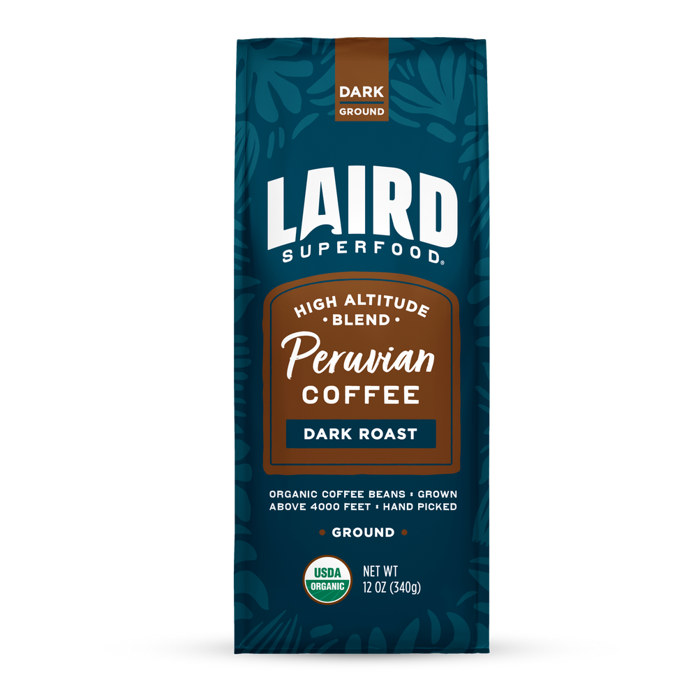 Laird Superfood Organic Peruvian Dark Roast Ground Coffee