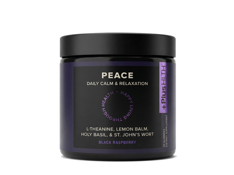 PlusHLTH Peace Gummies Black Raspberry