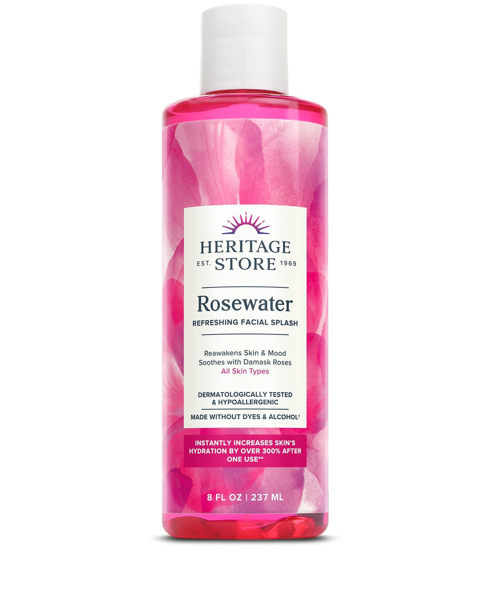 Heritage Store Rosewater Pour 8 oz