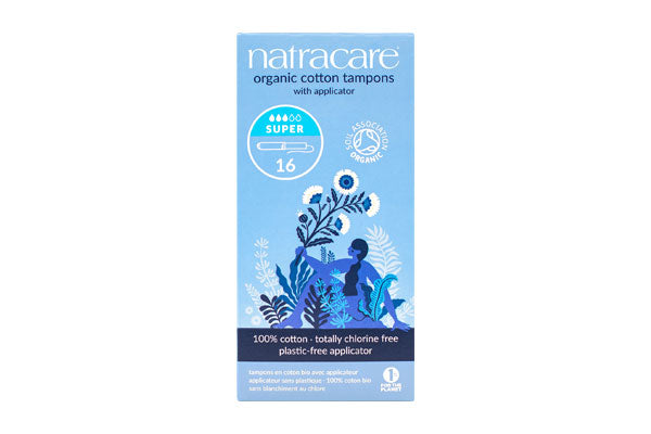 Natracare Organic Cotton Tampons Super with Applicator