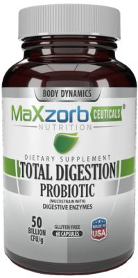 Body Dynamics Maxzorb Total Digestion Probiotic 60 Capsules