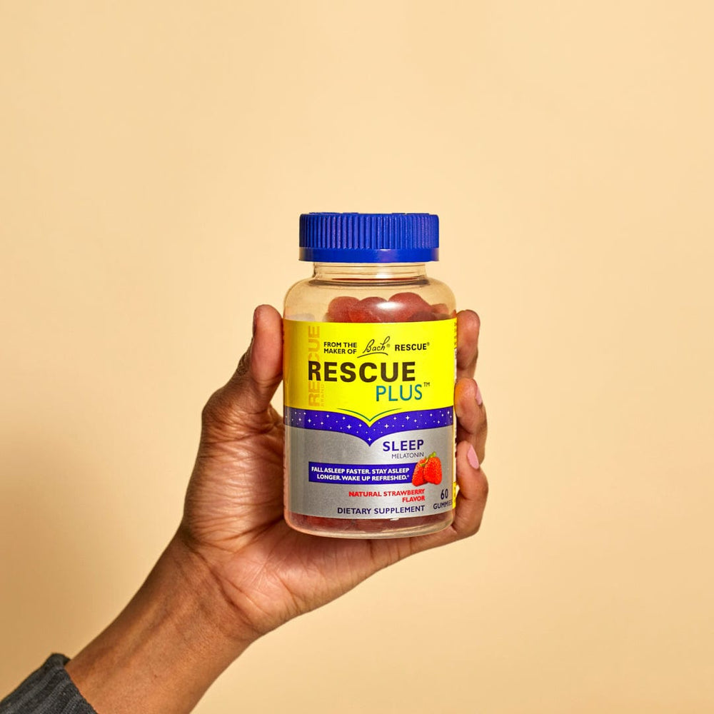 Bach RESCUE Plus Sleep Gummies Strawberry with Melatonin 60 count