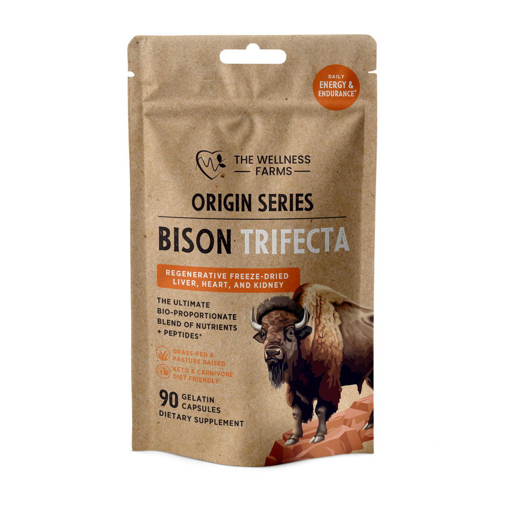 The Wellness Company Bison Trifecta grass-fed organ capsules 90 capsules