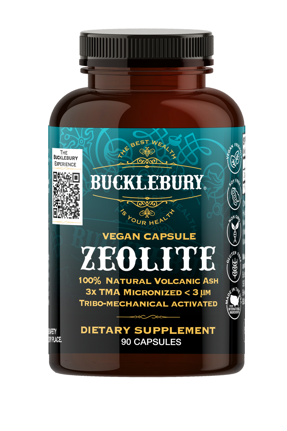 Bucklebury Zeolite Detoxifying Mineral, 90 capsules