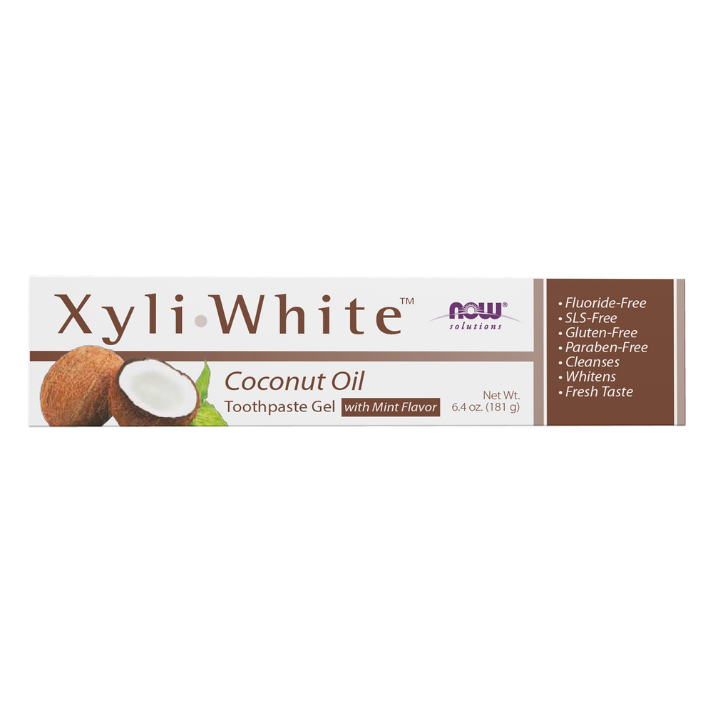 NOW Foods XyliWhite Coconut Oil Toothpaste Gel - 6.4 oz.