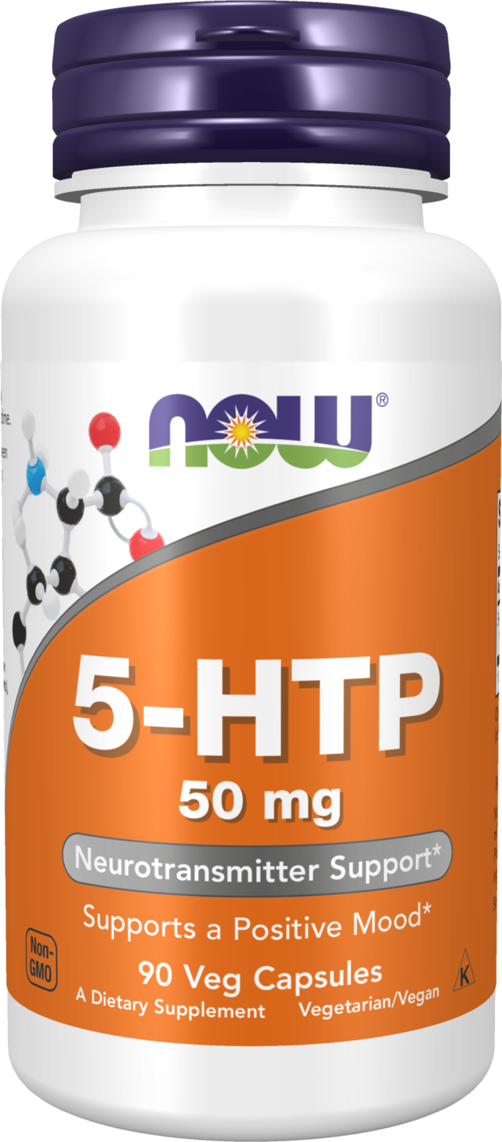 NOW Foods 5-HTP 50 mg - 90 Veg Capsules