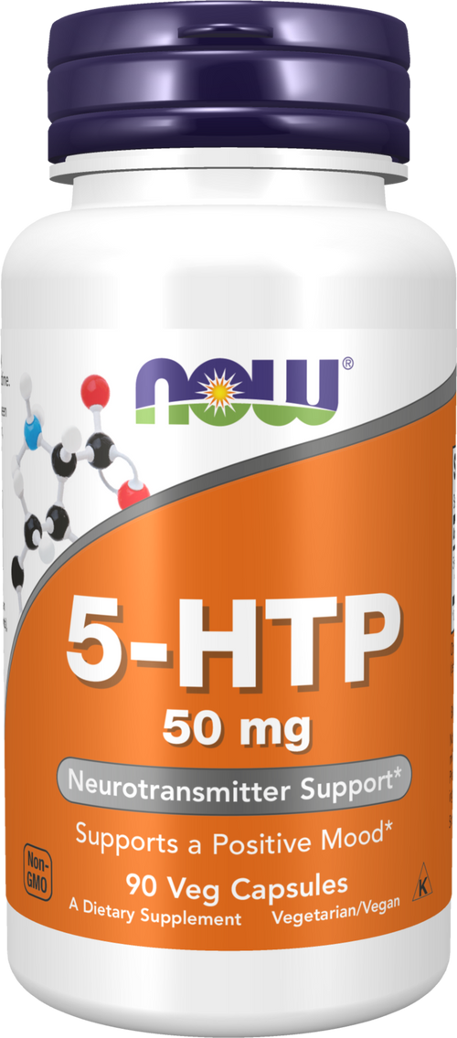 NOW Foods 5-HTP 50 mg - 90 Veg Capsules