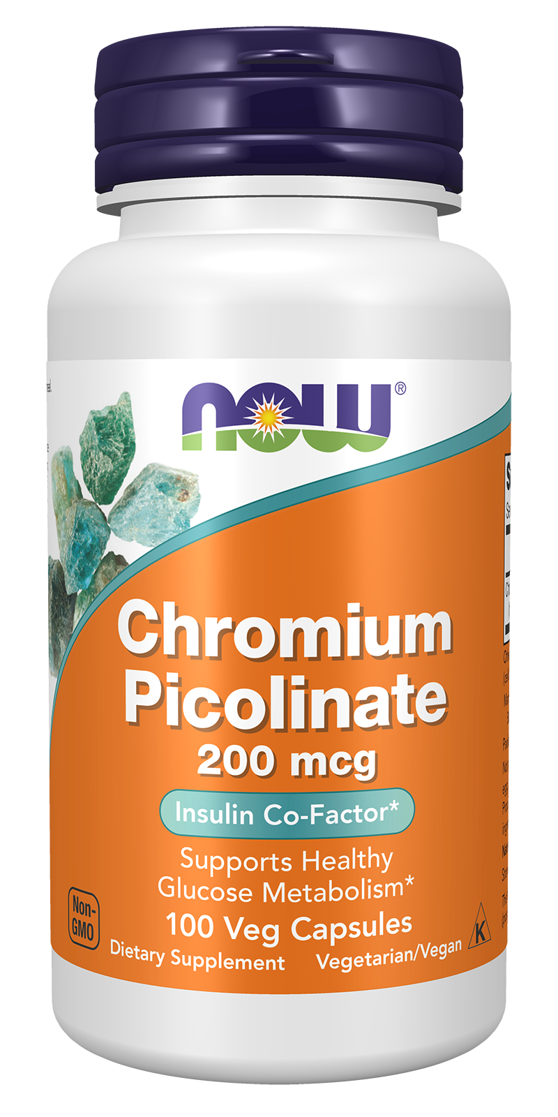 NOW Foods Chromium Picolinate 200 mcg - 100 Veg Capsules