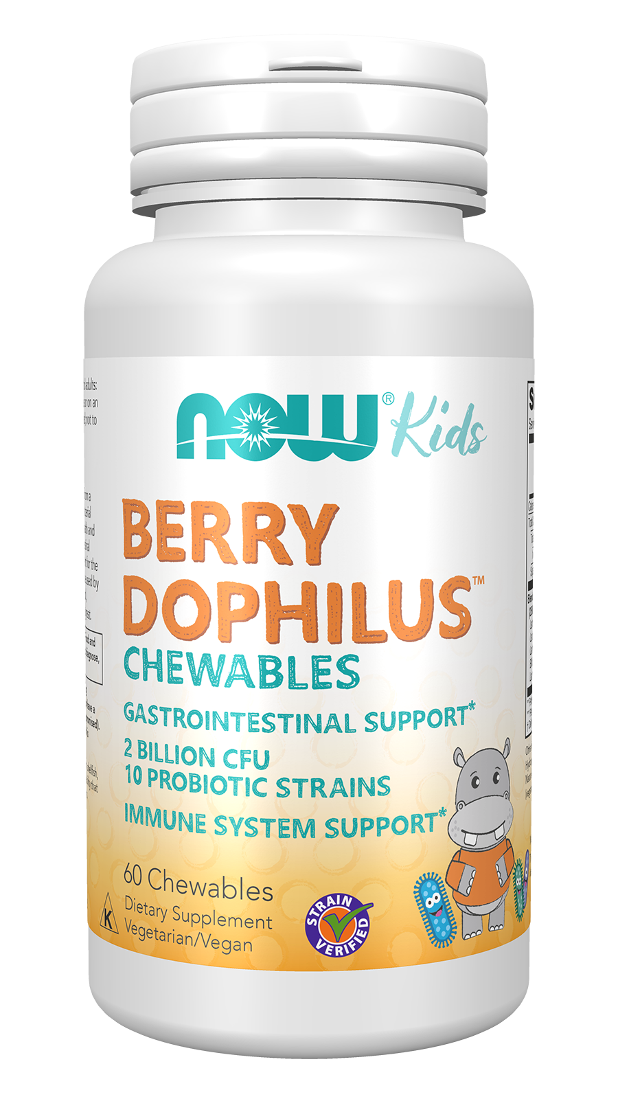 NOW Foods BerryDophilus Kids - 60 Chewables