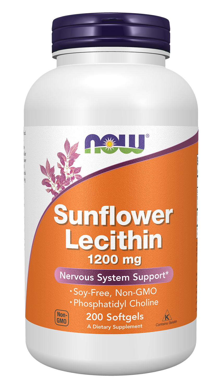 NOW Foods Sunflower Lecithin 1200 mg - 200 Softgels