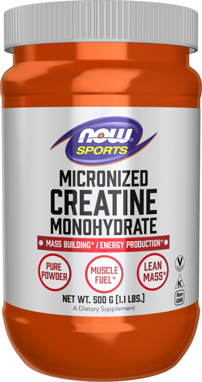 NOW Foods Creatine Monohydrate, Micronized Powder - 1.1 lbs.