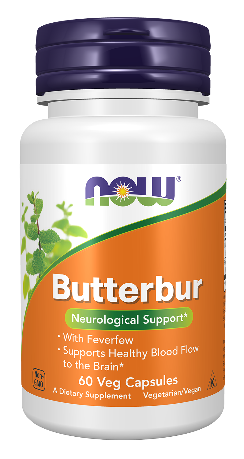 NOW Foods Butterbur - 60 Veg Capsules