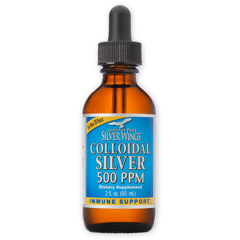 Natural Path Silver Wings Colloidal Silver 500 ppm 2 fl oz