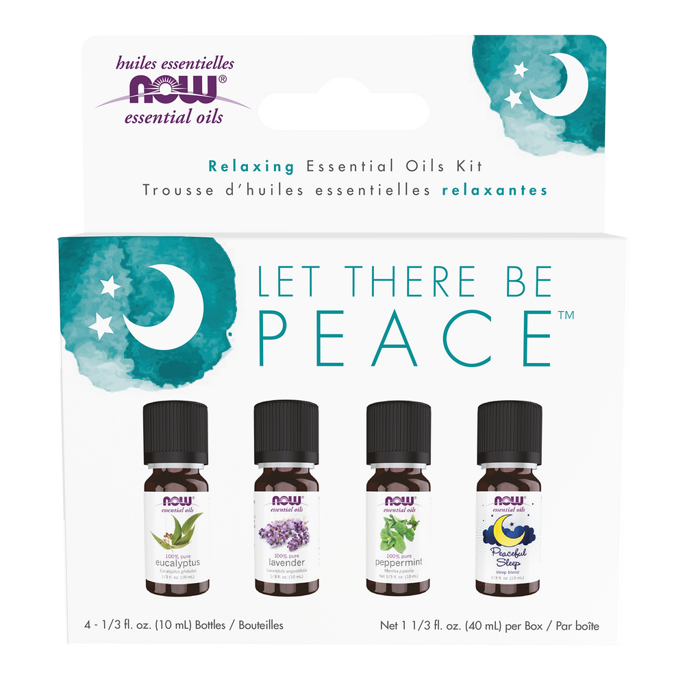 NOW Foods Let There Be Peace and Quiet Essential Oils Kit
