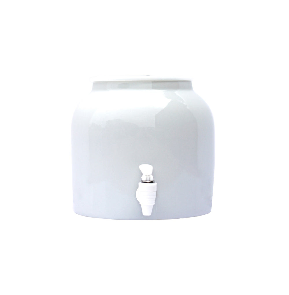 New Wave Enviro Porcelain Crock White Plain