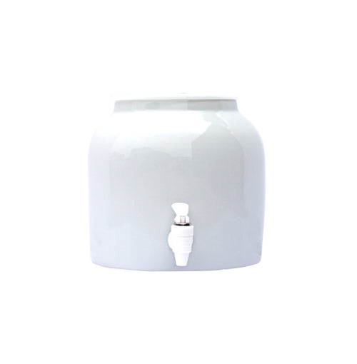 New Wave Enviro Porcelain Crock White Plain