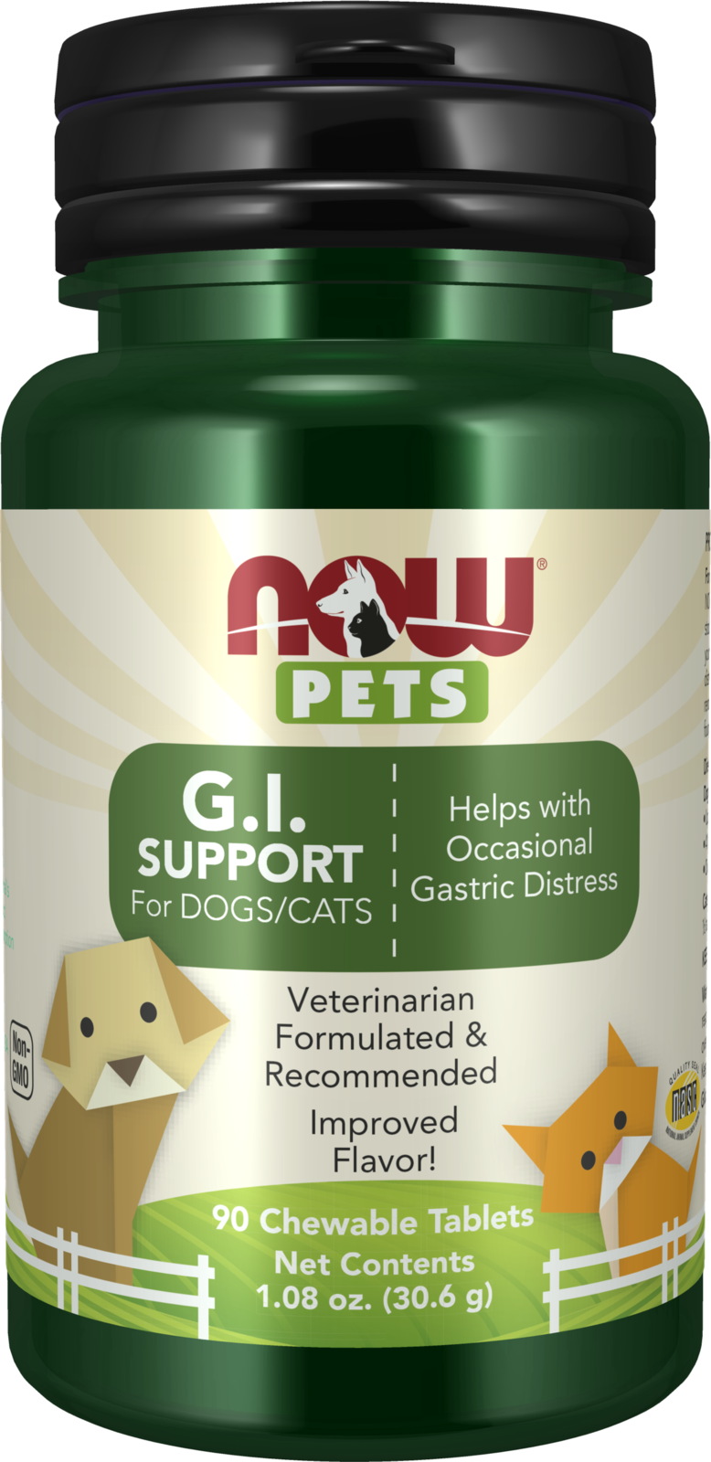 NOW Foods G.I. Support - 90 Chewable Tablets