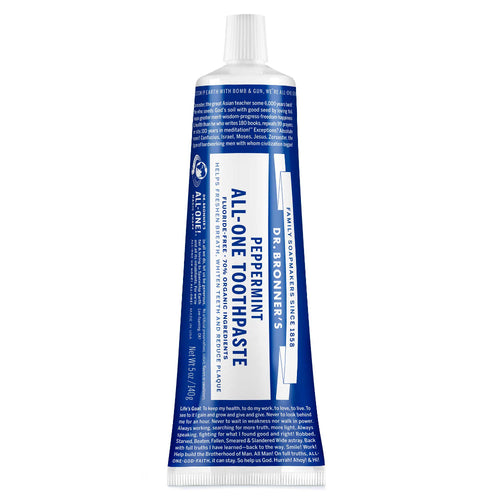 Dr Bronners All-One Toothpaste Peppermint 5 oz