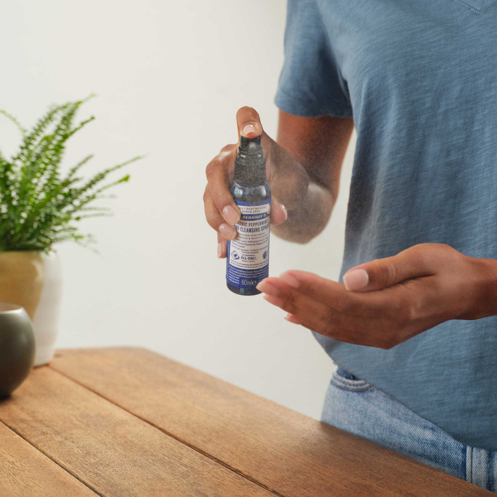 Dr Bronners Organic Hand Sanitizer Peppermint 2 oz