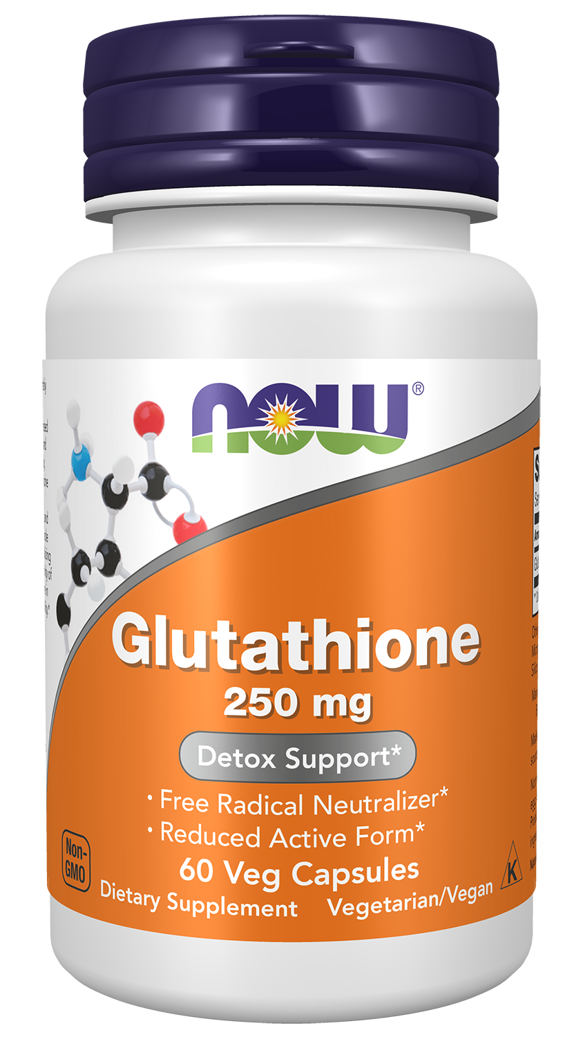NOW Foods Glutathione 250 mg - 60 Veg Capsules