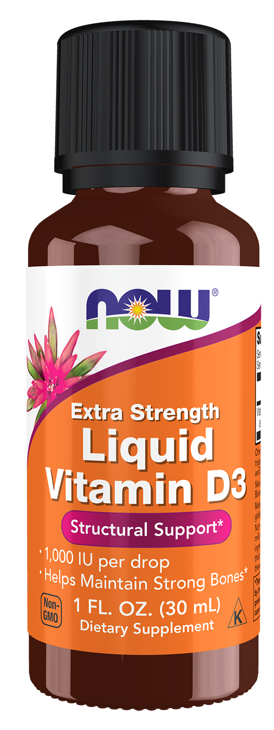 NOW Foods Vitamin D-3 Liquid, Extra Strength - 1 fl. oz.