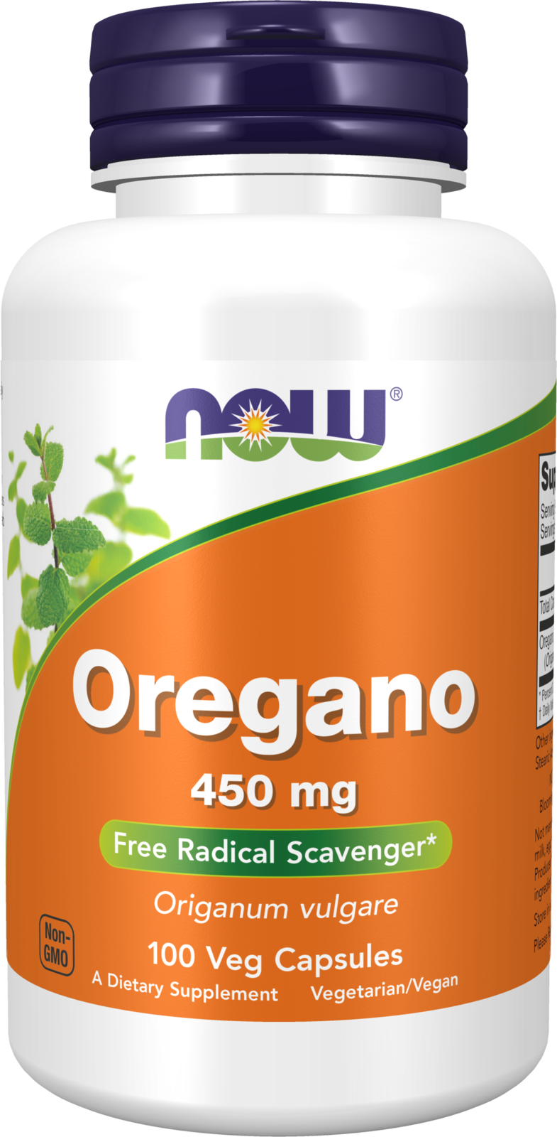 NOW Foods Oregano 450 mg - 100 Veg Capsules