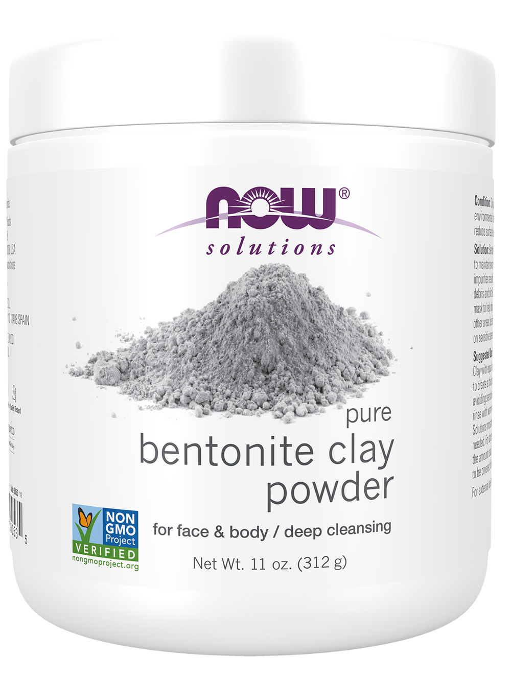 NOW Foods Bentonite Clay Powder - 11 oz.