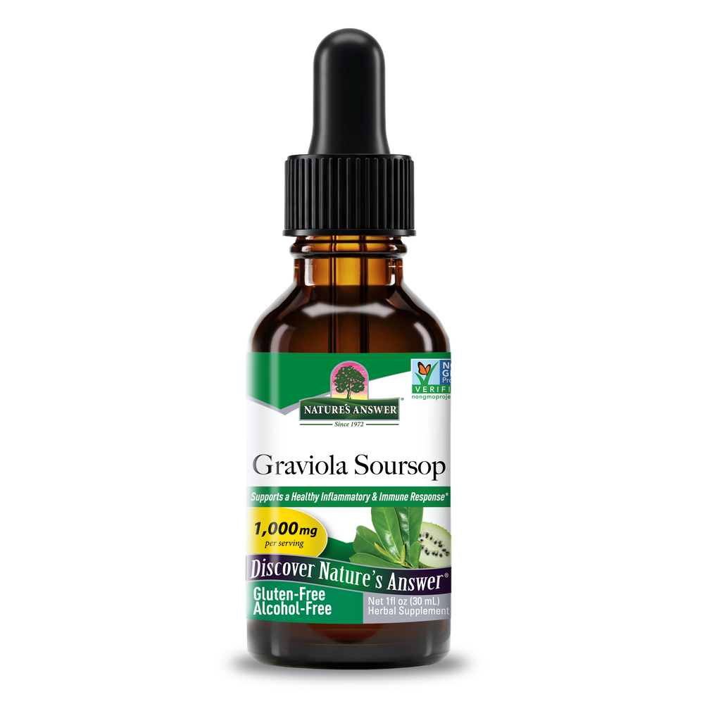 Nature's Answer Graviola Soursop Extract Alcohol Free 1 fl oz