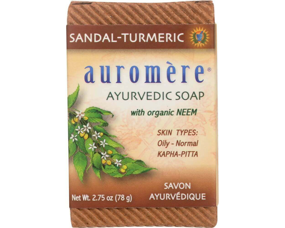 Auromere Ayurvedic Bar Soap Sandal-Turmeric 2.75 oz