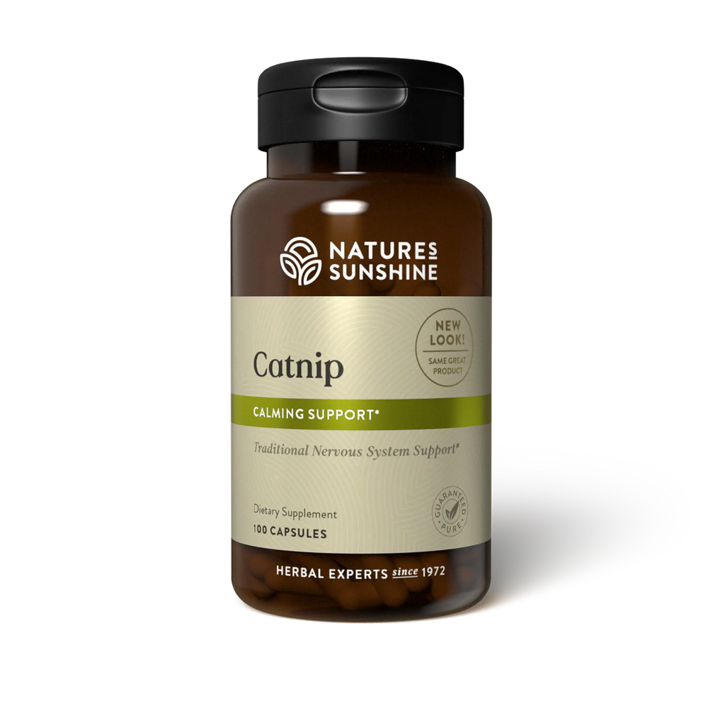 Nature's Sunshine Catnip bottle, 100 Capsules