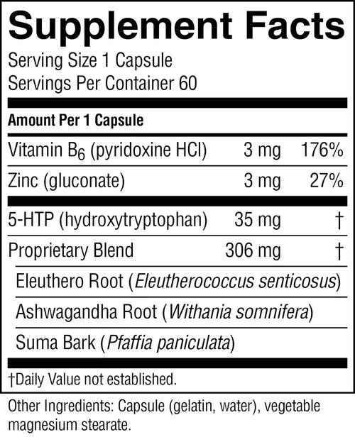 Nature's Sunshine 5-HTP supplement facts