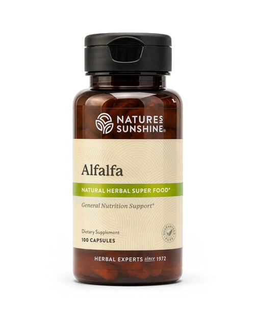 Nature's Sunshine Alfalfa bottle, 100 capsules
