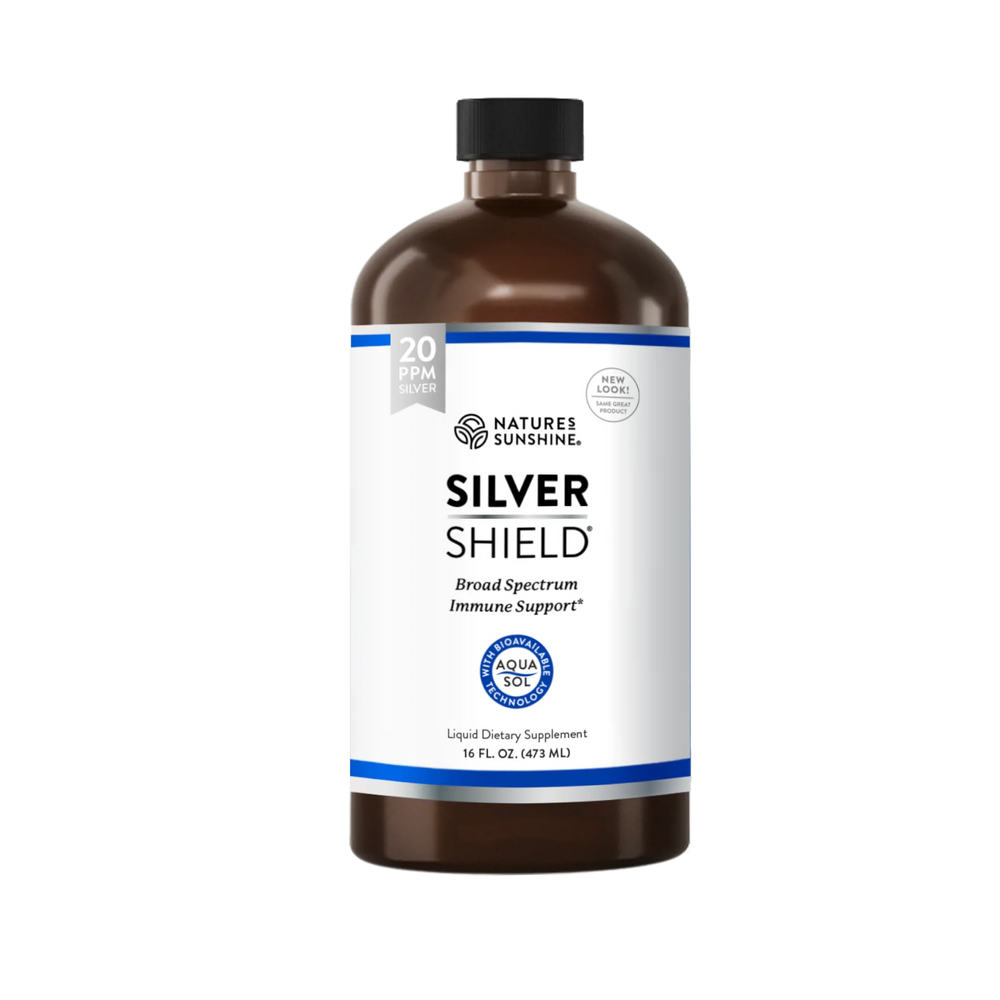 Nature's Sunshine Silver Shield with Aqua Sol 20 ppm 16 oz