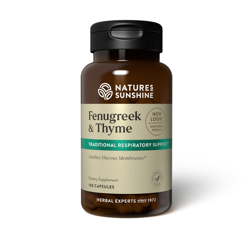 Nature's Sunshine Fenugreek & Thyme bottle