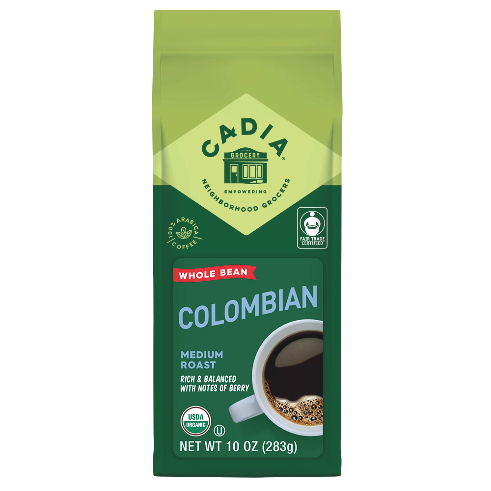 Cadia Coffee Columbian Whole Bean Organic