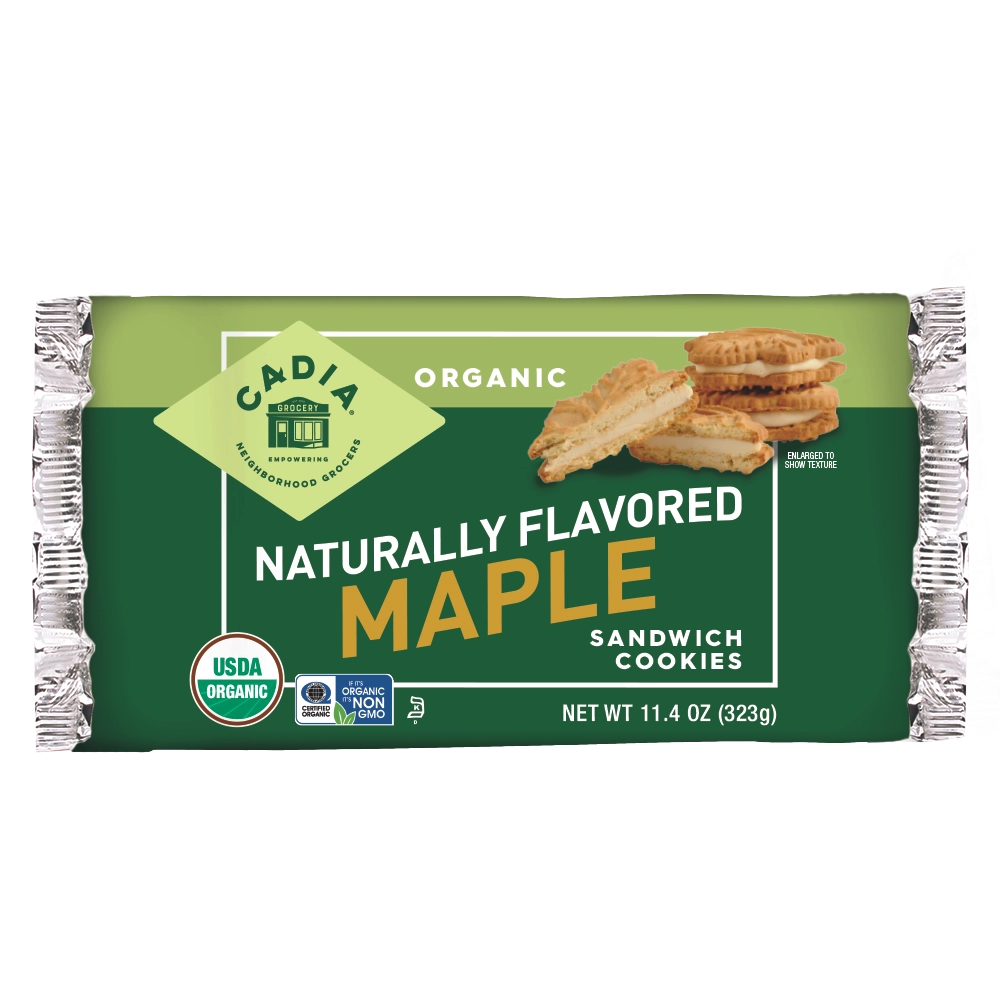 Cadia Organic Maple Sandwhich Cookies