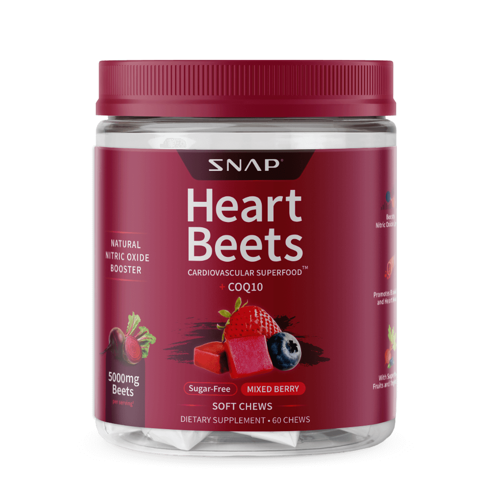 Snap Supplements Heart Beets Chews Mixed Berry 60 chews