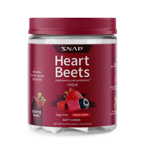 Snap Supplements Heart Beets Chews Mixed Berry 60 chews